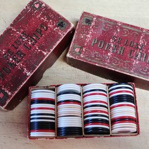 R D Fleck & Co Vintage Poker Chips